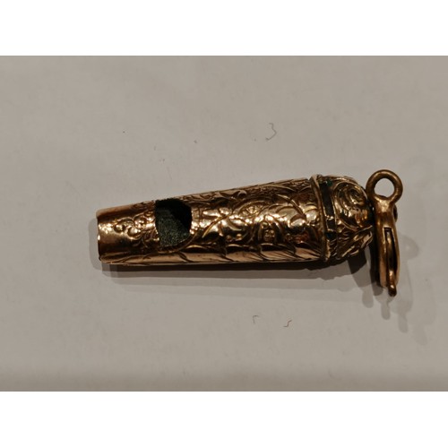 604 - Rolled Gold Whistle