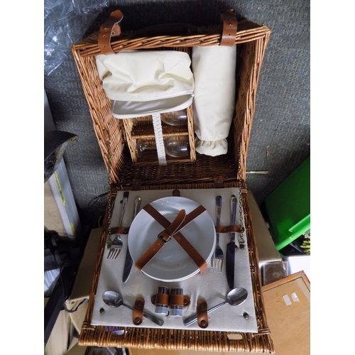 64 - Wicker Picnic Basket Set