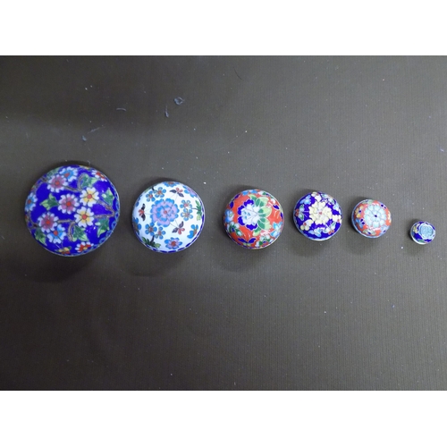 918 - Cloisonne Trinket Boxes