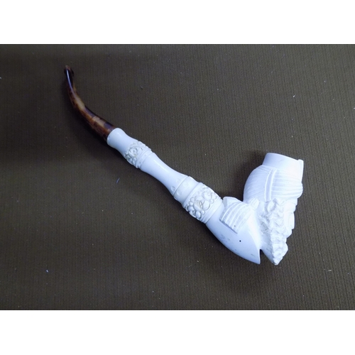 922 - Long Stem Bachhus Meerschaum Pipe