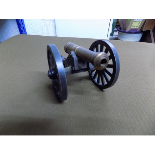 936 - Vintage Brass Cannon