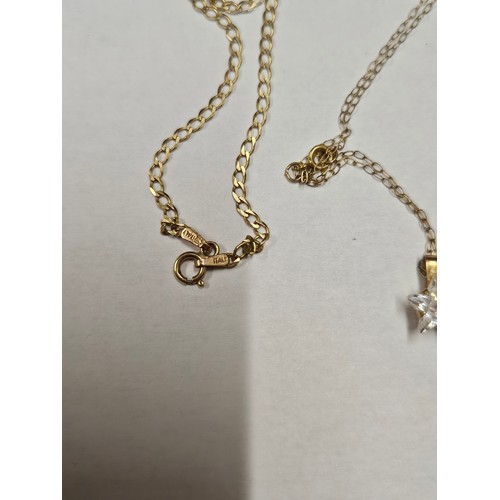 1166 - 2 9ct gold Necklaces 4.3g