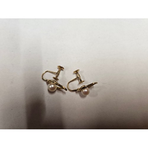 1175 - 14ct Gold Earrings 3g