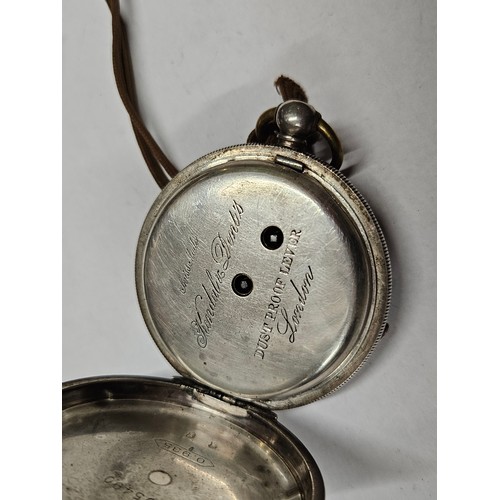 1208 - Silver Pocket watch by Kendal and Dent 1900 - No Key