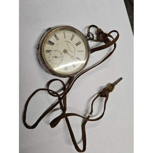 1208 - Silver Pocket watch by Kendal and Dent 1900 - No Key