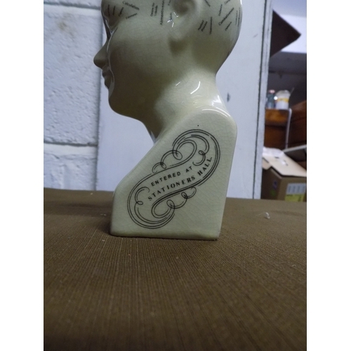 843 - Small Phrenology Head by L. N. Fowler