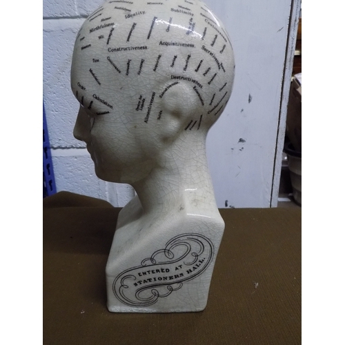 844 - Small Phrenology Head by L. N. Fowler