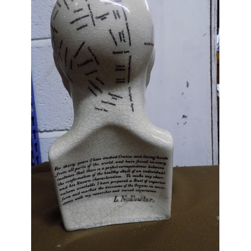 844 - Small Phrenology Head by L. N. Fowler