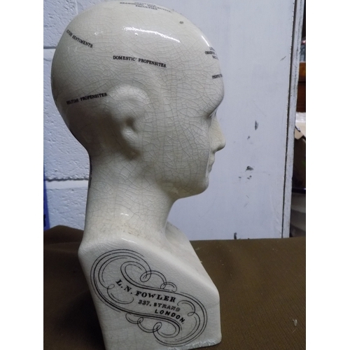 844 - Small Phrenology Head by L. N. Fowler