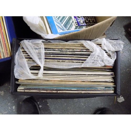 1068 - Box and 2 Record Cases of Vinyl LPs