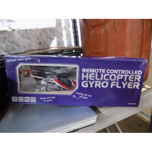 192 - Boxed Remote Controlled  Helicopter Gyro Flyer