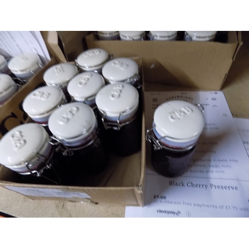 474 - Box of 9 Cartwright & Butler Black Cherry Jam