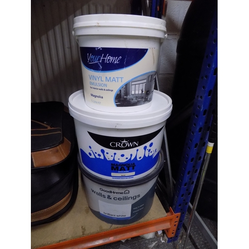 121 - 3 Large Tubs of Matt Paint