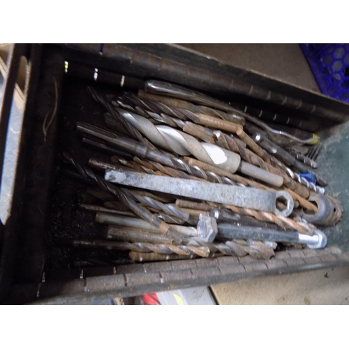 78 - Metal Box of Drill Bits