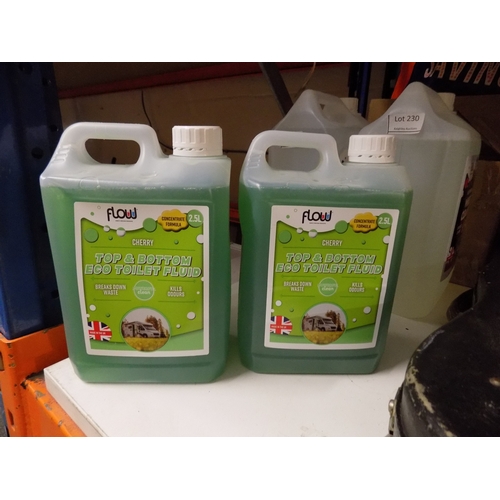 265 - 2 x 2.5l Bottle of Top & Bottom Eco Toilet Fluid