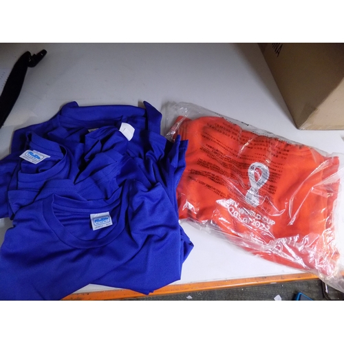 220 - 4 Sports Tops and 1 Original World Cup 2022 Hoodie