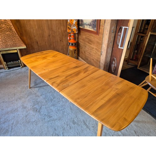 339 - Ercol Grand Windsor Dining Table  Model Number 444. Table - Height 71cm, Width 83cm, Length 152cm, L... 