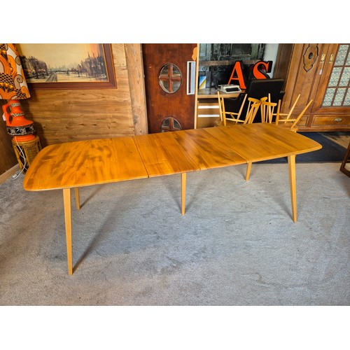 339 - Ercol Grand Windsor Dining Table  Model Number 444. Table - Height 71cm, Width 83cm, Length 152cm, L... 