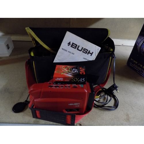 51 - Bush Camcorder with Carry Case, Cables and Cassettes w/o