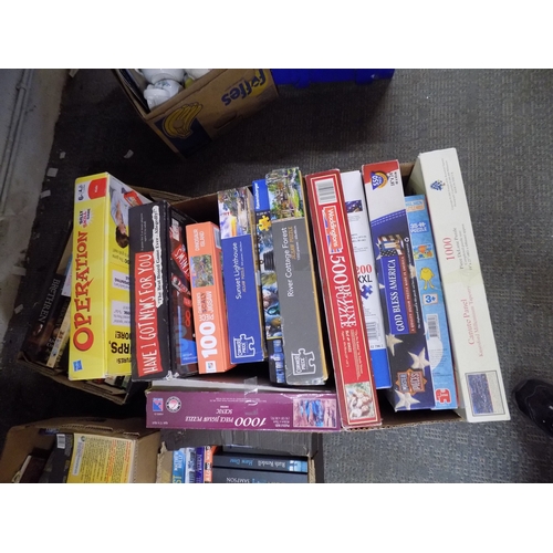 141 - Box of Puzzles, Games etc