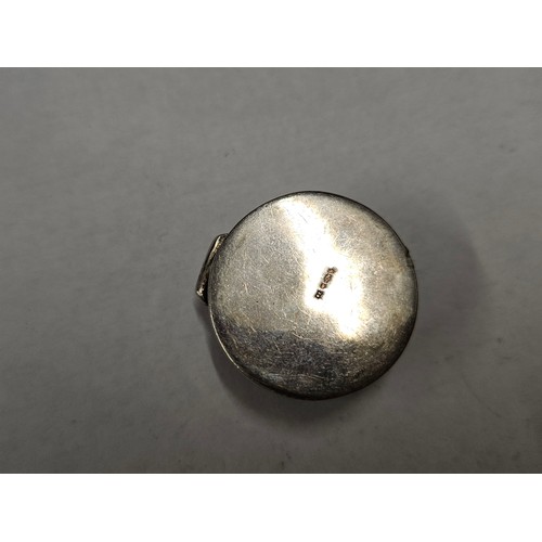 627 - Art Nouveau Style Sterling Silver Pill Box Maker N. C.