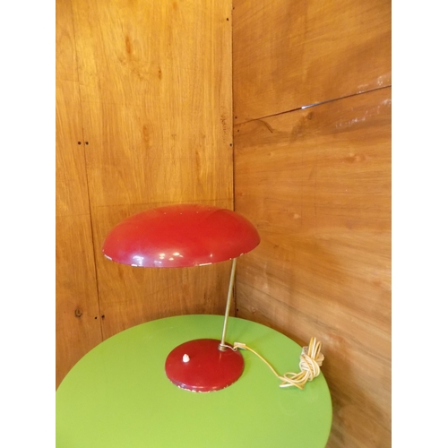 321 - Mid Century Bauhaus Saucer Lamp. Height 41cm, Diameter 34cm