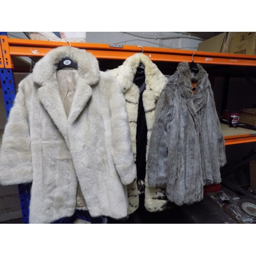 291 - 3 Faux Fur Coats