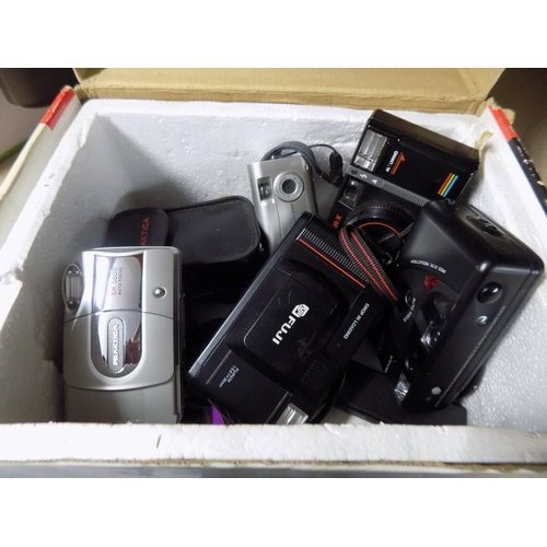 304 - Box of 5 Cameras w/o