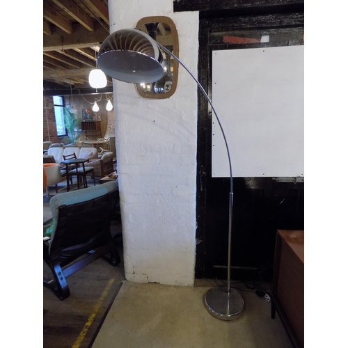 368 - Chrome Arc Lamp. Height 195cm