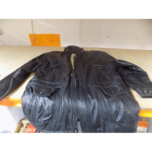 73 - Genuine Leather Jacket from C&A Size L