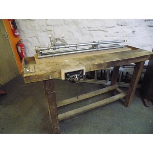 97 - Work Bench with Vice attached