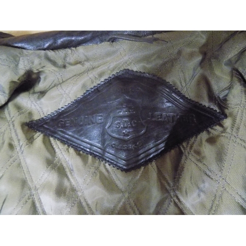 129 - Genuine Leather Jacket from C&A Size L