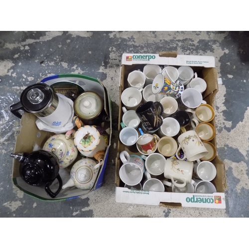 142 - Box of Cups and Box of Teapots