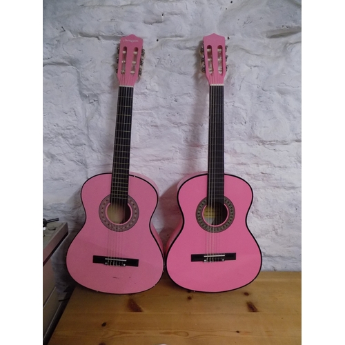 312 - 2 Martin Smith Pink Guitar