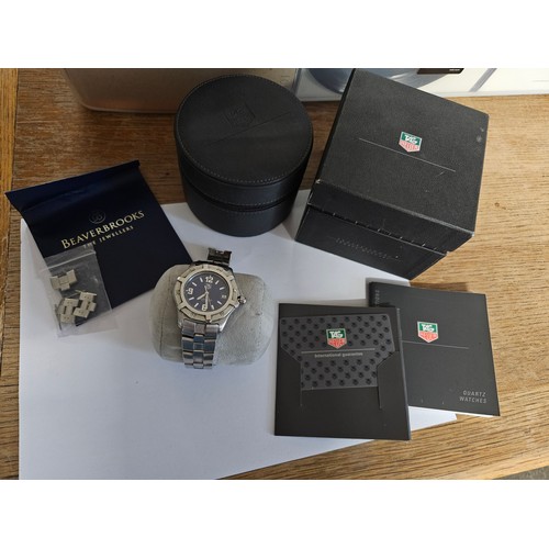 637 - Tag Heuer Navy Dial Quartz Professional Watch