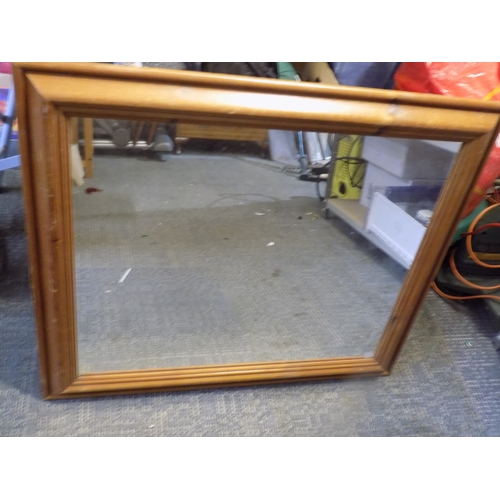 349 - Pine Framed Mirror