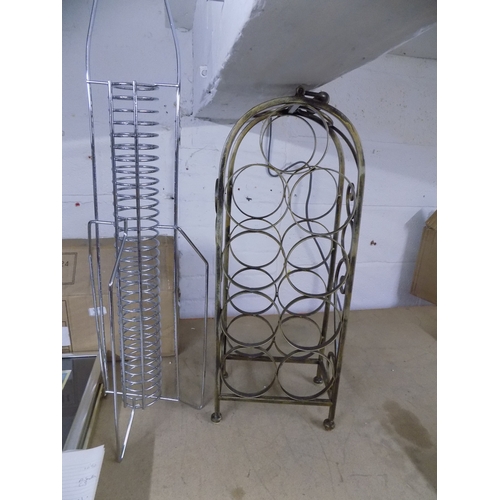 95 - Wine Rack and CD Rack