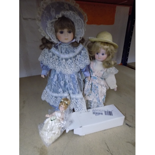 6 - Selection of Porcelain Dolls