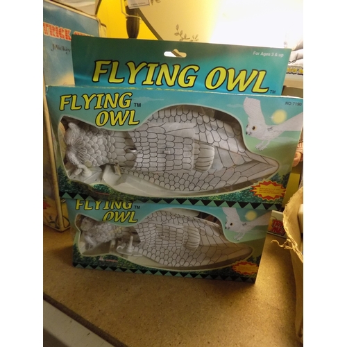 52 - 2 Boxed Fly Owls