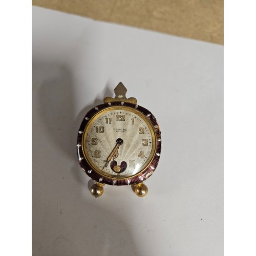 641 - Lancel Paris Miniature Clock