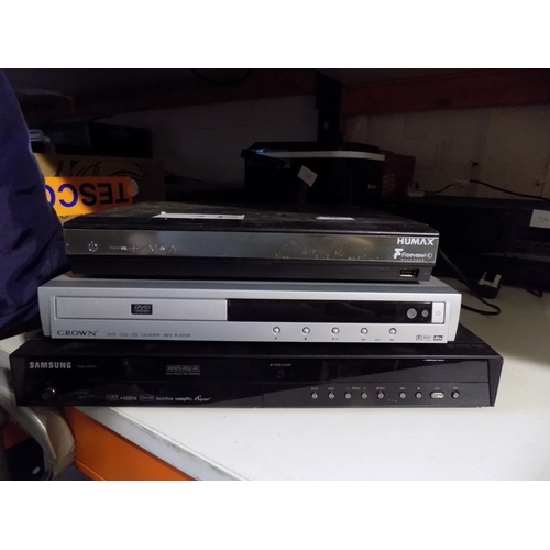 2 DVD Players and Humax Box