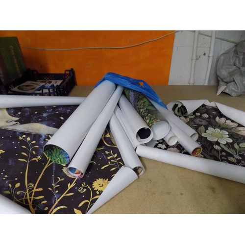 359 - Selection of Canvases & Paper Poster of Various Designs