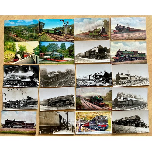 20 Original Printed and Real Photo Railway Transport Postcards, all ...