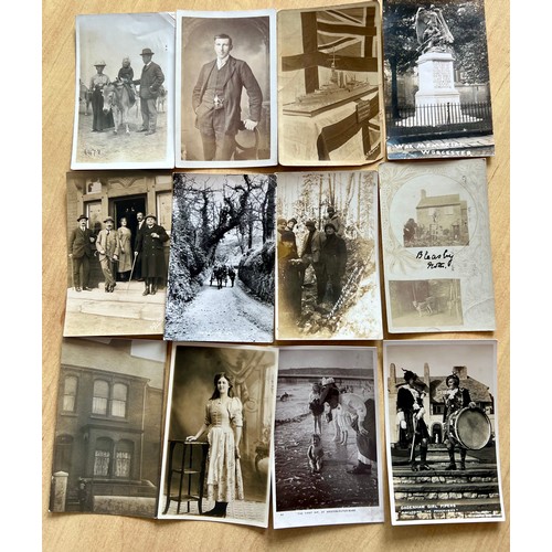 12 Genuine Earl Rare Real Life Photo Postcards, with Groups, Events ...