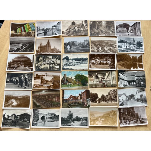 30 Original Vintage Printed and Real Photo Topographical Postcards. A ...