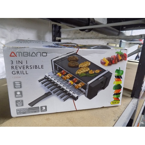 97 - Boxed 3in1 Reversible Grill