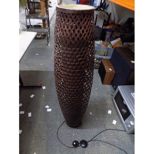399 - Floor Standing Ratan Lamp w/o