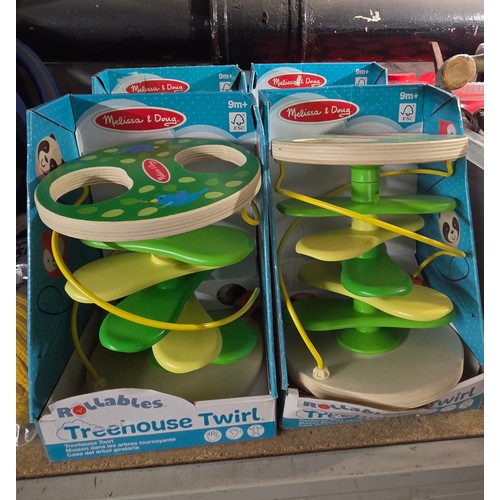 126 - 4 New Tree House Twirl Toys