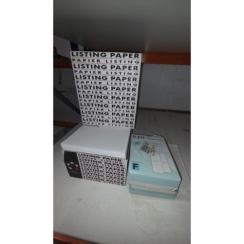 114 - A Collection of Listing Paper and Fax Rolls