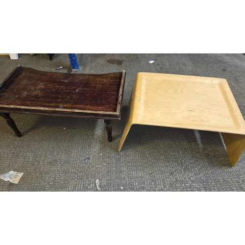 188 - Two Low Wooden Tables including an Offi Scando Table